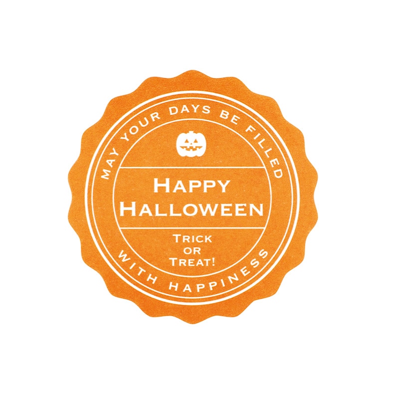 東京リボン ギフトシール WSソフトメッセージ 93104 #4 ハロウィン 1パック(ご注文単位1パック)【直送品】