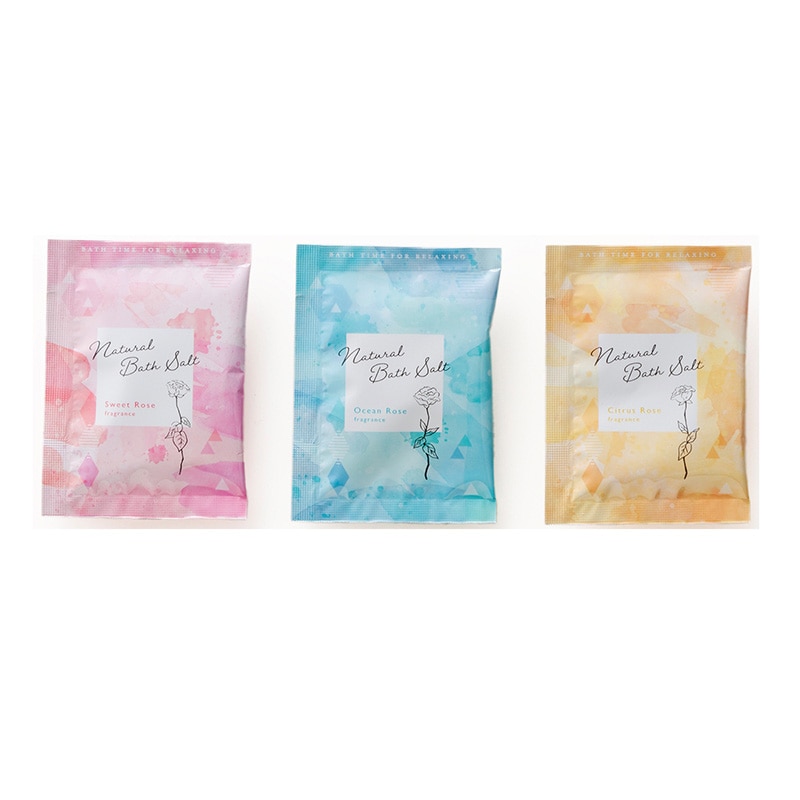 入浴剤 ナチュラルバスソルト 15g 3種アソート 900個/箱(ご注文単位1箱)【直送品】
