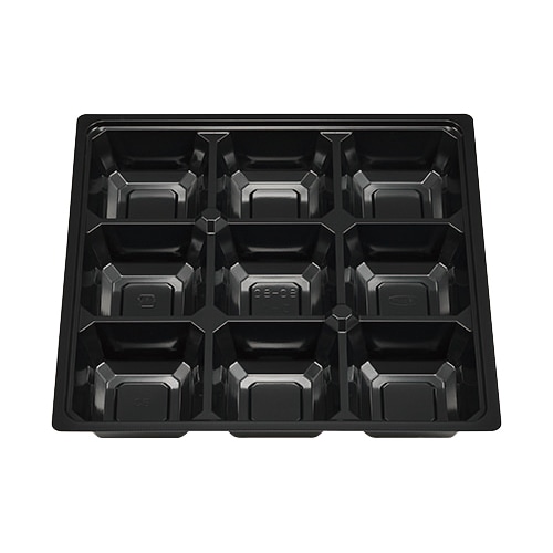 エフピコチューパ 仕出し弁当容器 紙ボックスMSD中仕切 80-80 D-1 黒