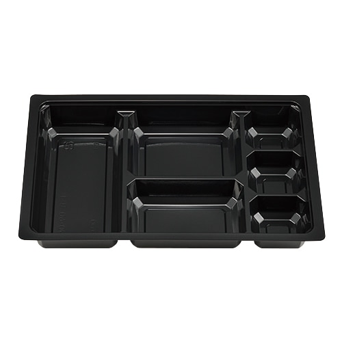 北原産業 紙ボックス弁当容器 中仕切 80-80 C-8黒 CB-8150 50個