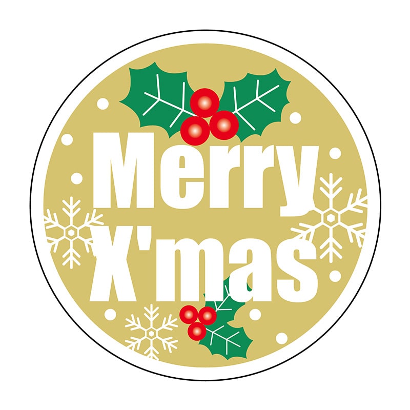 ヒカリ紙工 シール SMラベル 750枚入 B0686 クリスマス/雪の結晶 1袋(ご注文単位1袋)【直送品】