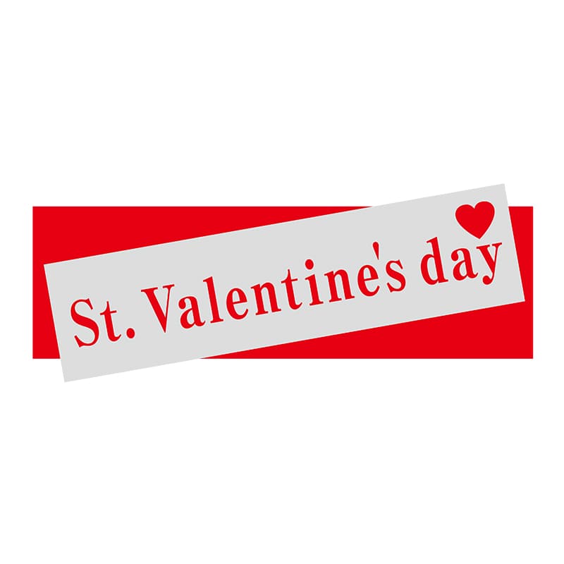 ヒカリ紙工 シール　SMラベル 400枚入  2H001 St.Valentine’sday　1袋（ご注文単位1袋）【直送品】