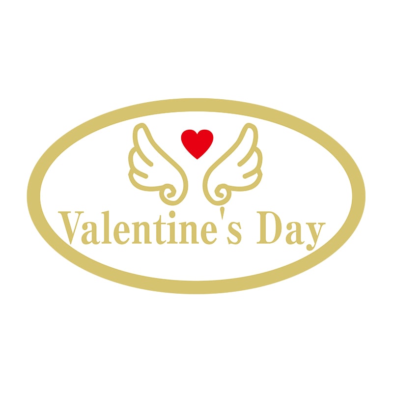 ヒカリ紙工 シール　SMラベル 400枚入 2H003 Valentine’sDay　1袋（ご注文単位1袋）【直送品】