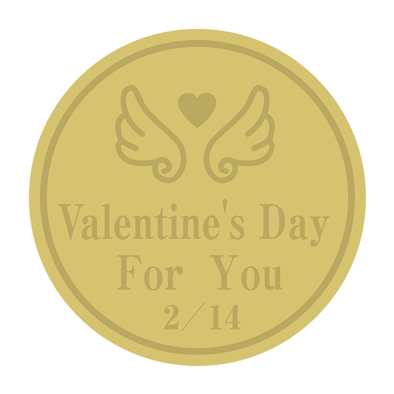 ヒカリ紙工 シール　SMラベル 200枚入 2H006 Valentine’sDay　1袋（ご注文単位1袋）【直送品】