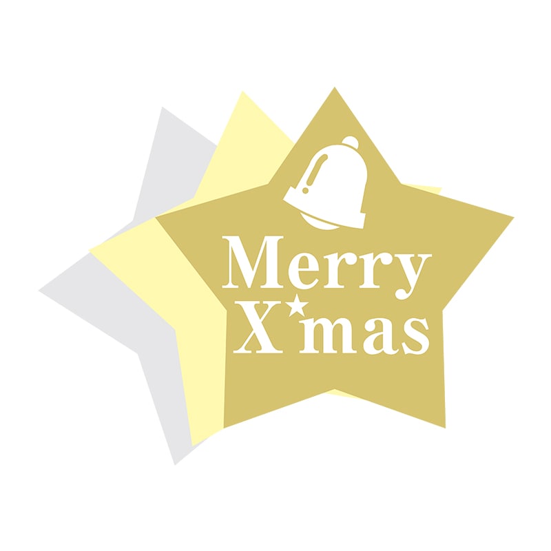 ヒカリ紙工 シール SMラベル 300枚入 2H037 MerryX’mas 1袋(ご注文単位1袋)【直送品】