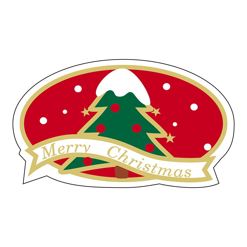 ヒカリ紙工 シール SMラベル 225枚入 2H047 MerryChristmas 1袋(ご注文単位1袋)【直送品】