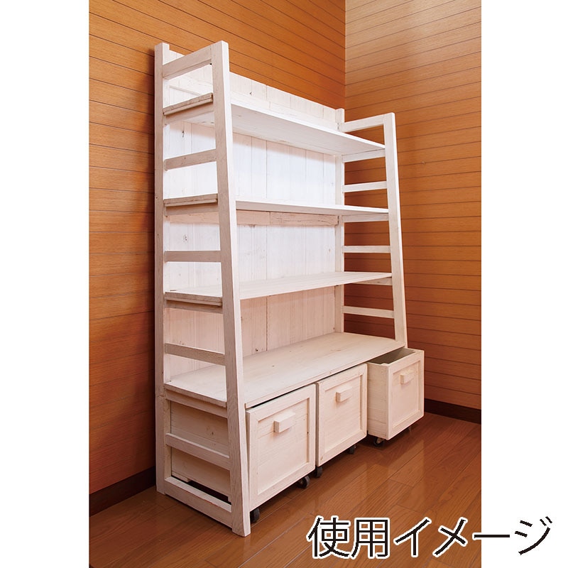 白木収納棚 Amazon.co.jp: [山善] すきま収納 本棚 2列 外枠付き 幅37×奥行