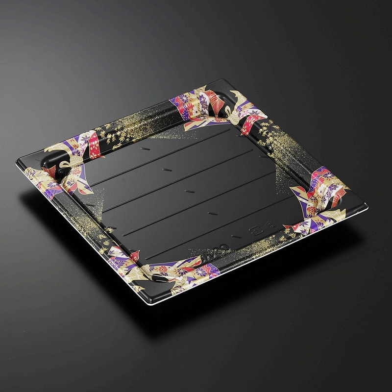 126599 寿司容器 祗園30 にぎわいBK−BK 身 240枚 寿司桶 祗園 30長 にぎわいBK-BK 身 中央化学 | テイクアウト容器の