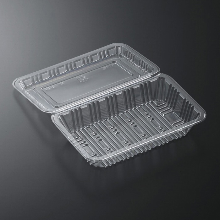 食品容器 フードパック（折蓋タイプ）H-2-B 中浅 168x100x31（蓋高11）mm 1ケース（メーカー直送品）　#4420473 シーピー化成 食品容器 フードパック(折蓋タイプ) H-2-B 中浅 100枚⁄袋