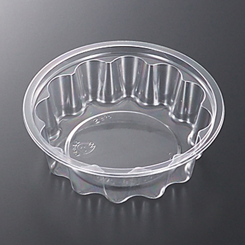 中央化学 サラダ・漬物容器 C-AP菊丸 本体 129-260 50個/袋(ご注文単位24袋)【直送品】