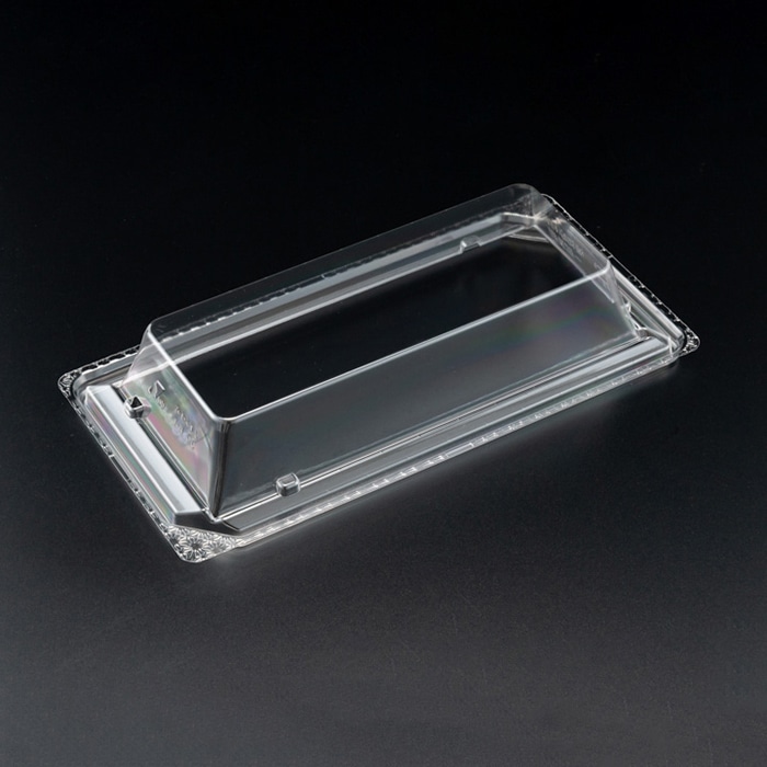 リスパック 寿司容器 バイオPET 美枠寿司 スマート嵌合蓋 1-4OC FAPR080 50枚/袋(ご注文単位16袋)【直送品】