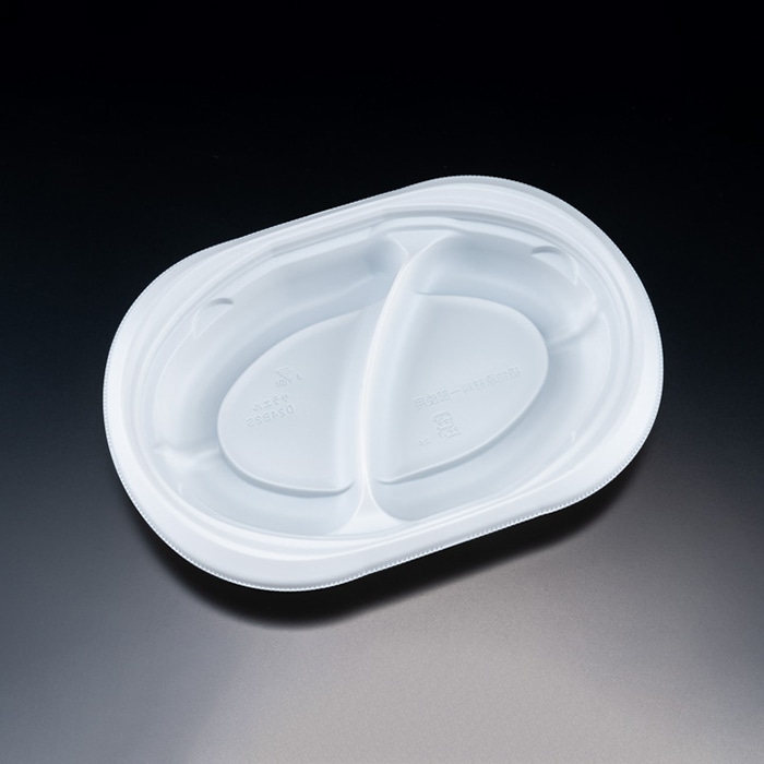 リスパック 惣菜容器 バイオデリカサラエル 本体 D24 B2S RHBL242 50枚/袋(ご注文単位12袋)【直送品】