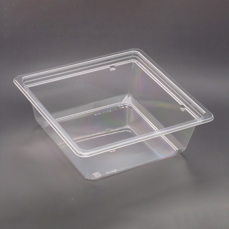 “送料無料/直送” クリーンカップ 88角 225BS 本体 透明容器 1500枚 リスパック 惣菜容器 クリーンカップ 外嵌合蓋 88角 OC2 クリアー防曇