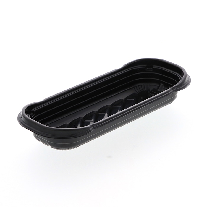 リスパック 惣菜容器 ペットクッカーデリシェフ 本体 23-10B 黒 50枚/袋(ご注文単位16袋)【直送品】