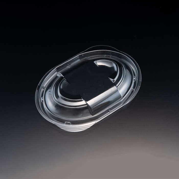 リスパック 惣菜容器 バイオデリカサラエル 内嵌合蓋 D17 OC RHBL910 50枚/袋(ご注文単位12袋)【直送品】