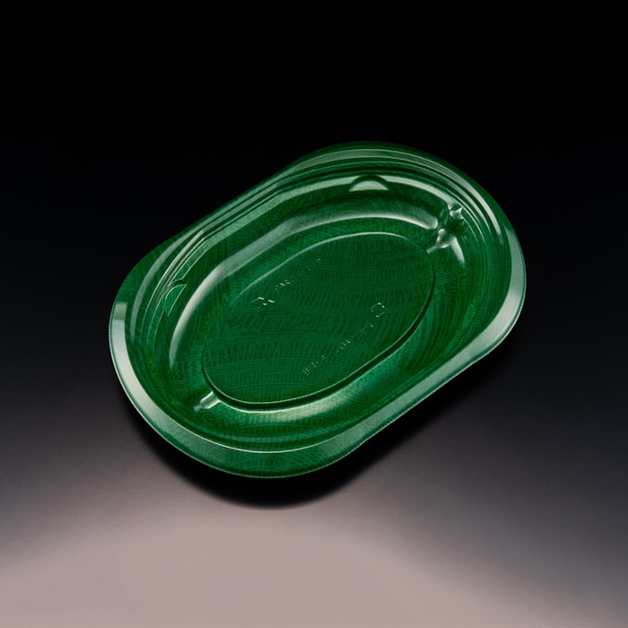 リスパック 惣菜容器 バイオデリカサラエル 本体 D24 B RHBL209 K-ビアグリーン 50枚/袋(ご注文単位12袋)【直送品】