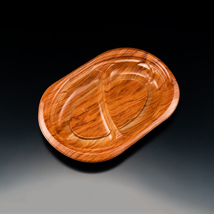 リスパック 惣菜容器 バイオデリカサラエル 本体 D24 B2S RHBL248 K-とちのき 50枚/袋(ご注文単位12袋)【直送品】