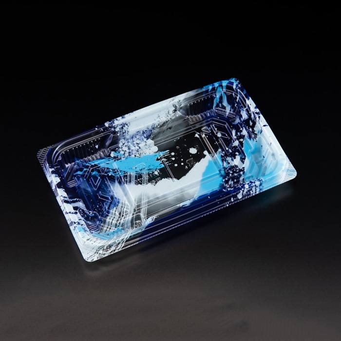 (1000枚) 刺身容器 バイオ 流派 盛20-12B ステラグリーン リスパック 00695258 刺身容器 バイオ 流派 盛20-12B めいかい青 リスパック | テイクアウト