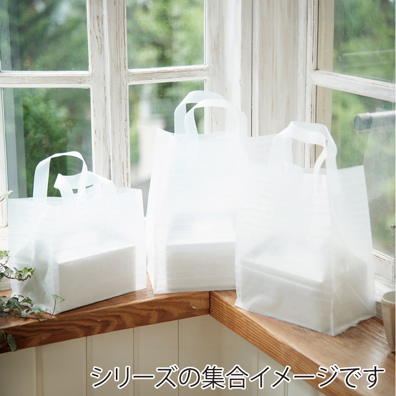 直送／代引不可】手提げポリ袋 中 カルチャーバッグ フラワー 500枚