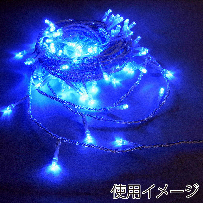 コロナ産業 LEDライト シャインライト 100球 白&青球 シルバー