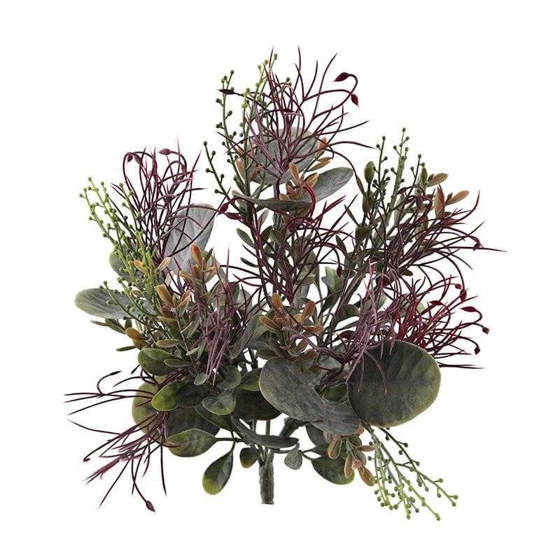 ビバ工芸 造花 グリーンミックスブッシュ VEG5577 1本(ご注文単位1本)【直送品】