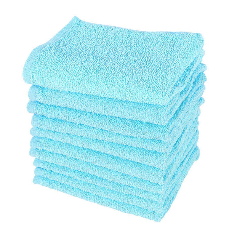 002【在庫限り】【未使用】 サワショウ　フェイスタオル　グリーン 林タオル販売 270匁サーティソフトフェイスタオル ブルー【12枚