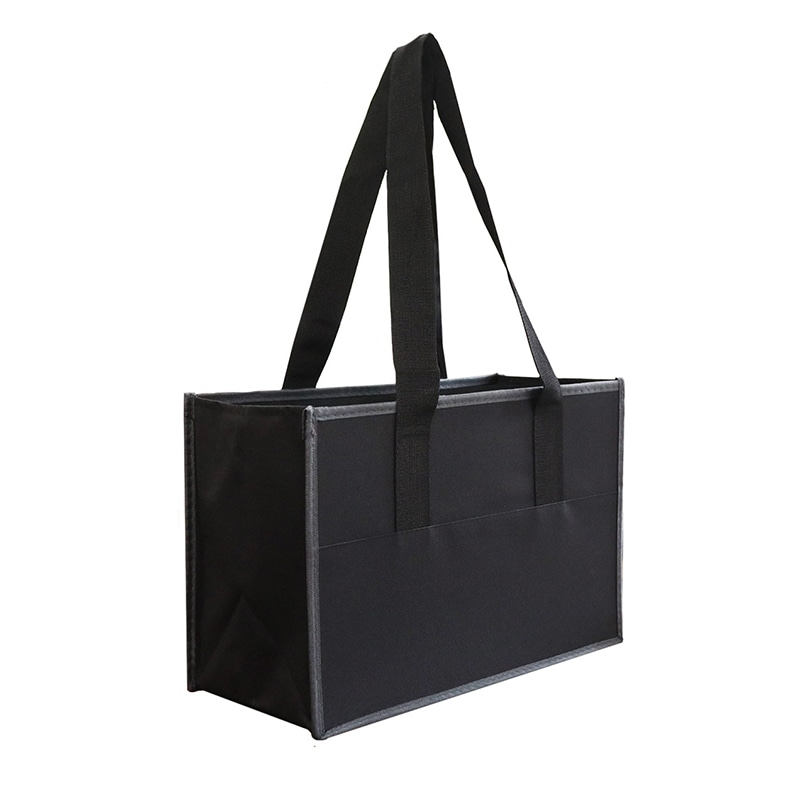 今村紙工 600デニールポリエステルバック 仕切り付き 600D-PTT/29673 1個(ご注文単位40個)【直送品】