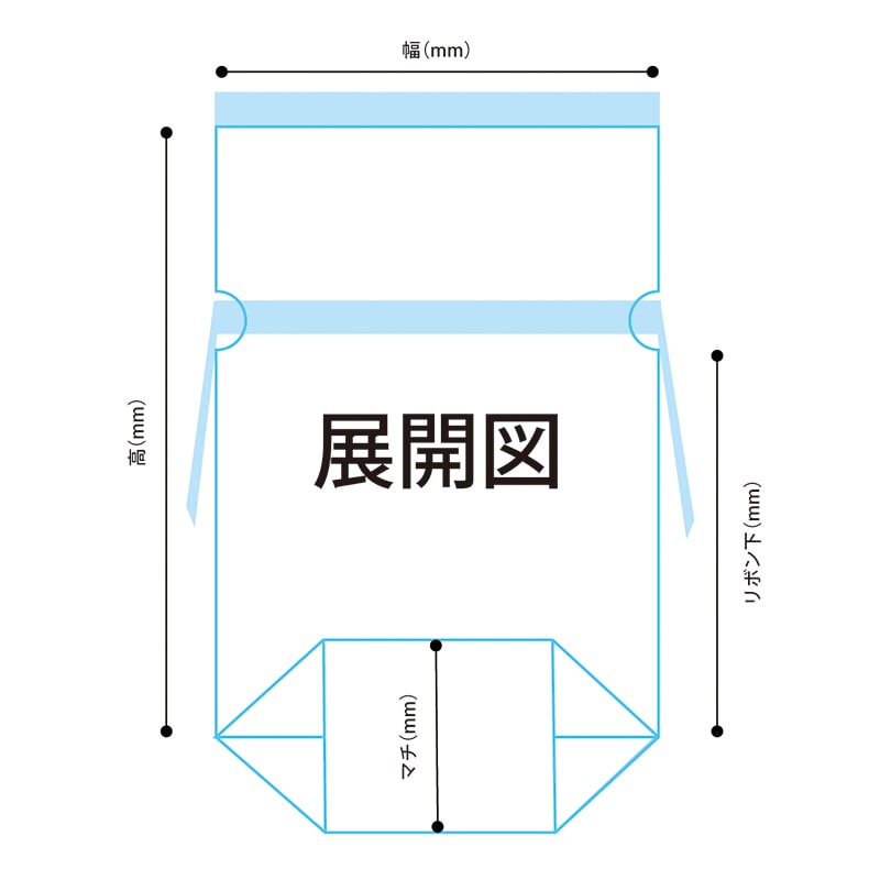 カクケイ 不織布リボン付巾着袋 LL　コルク　 FK3111 　10枚入/パック（ご注文単位10パック）【直送品】