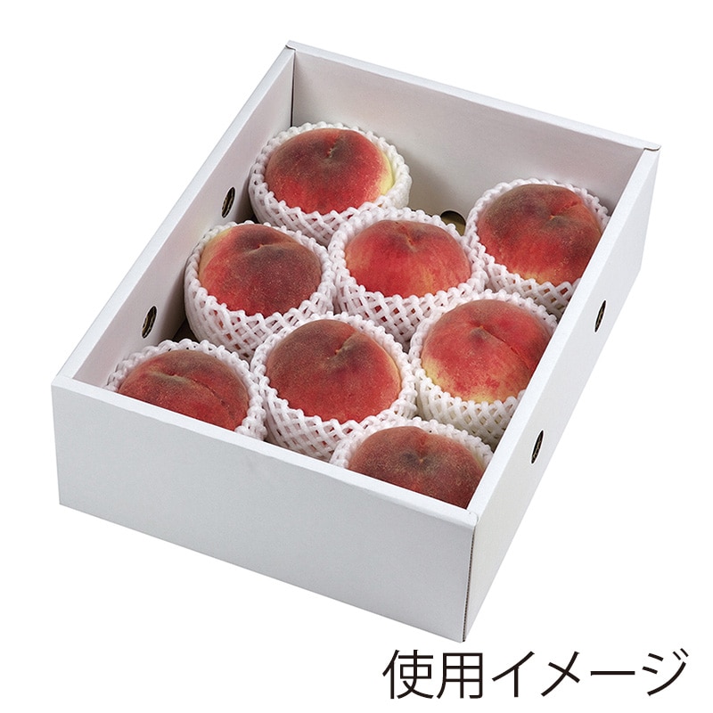 ヤマニパッケージ 桃箱 桃だより 3kg L-2339 10枚/束（ご注文