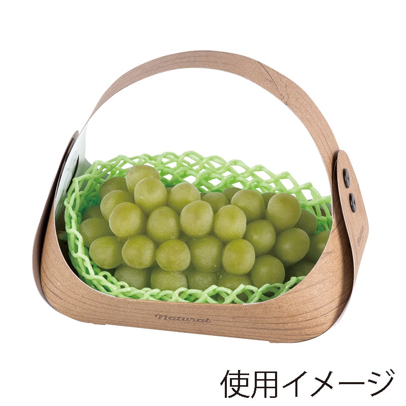 ヤマニパッケージ フルーツバスケット ミニミニ木目 L-2437 10枚