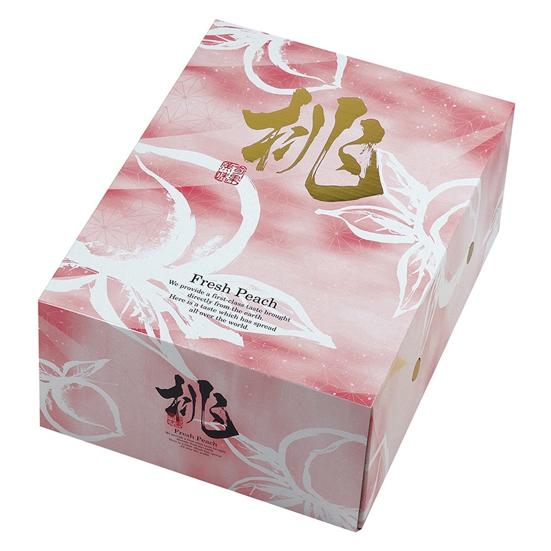 ヤマニパッケージ 桃箱 桃だより 1.5kg L-2456 10枚/束（ご注文単位5束