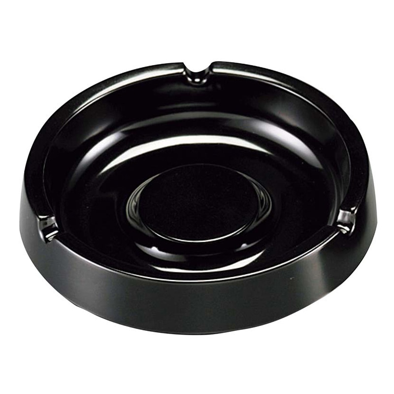 スナック灰皿 I-7 黒 1個（ご注文単位1個）【直送品】 包装用品・店舗