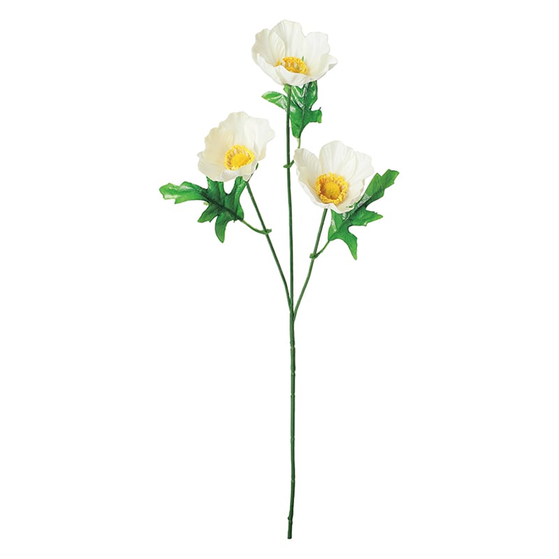 造花　ポピー　白　130本 楽天市場】造花 とりよせ品 ポピー ひなげし ヒナゲシ 虞美人草 アイス