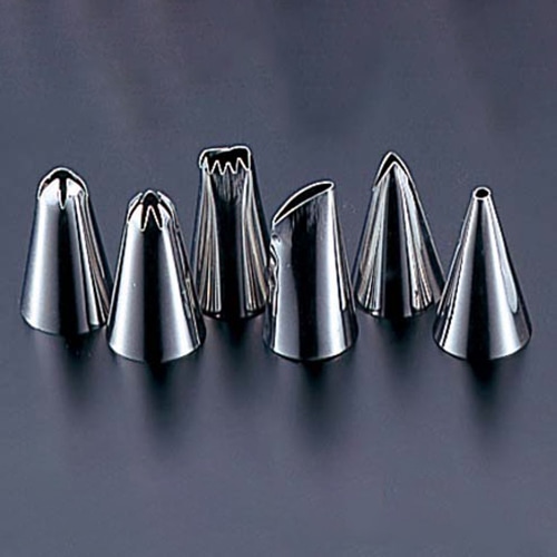 霜鳥製作所 クインローズ 18-0 素人用 口金セット 6ヶ入 NO.301 1個(ご注文単位1個)【直送品】