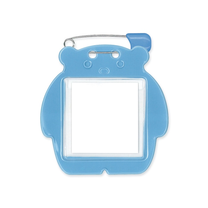 共栄プラスチック クマ型名札 スカイ 1枚パック C-72-1-S 1枚（ご注文単位5枚）【直送品】