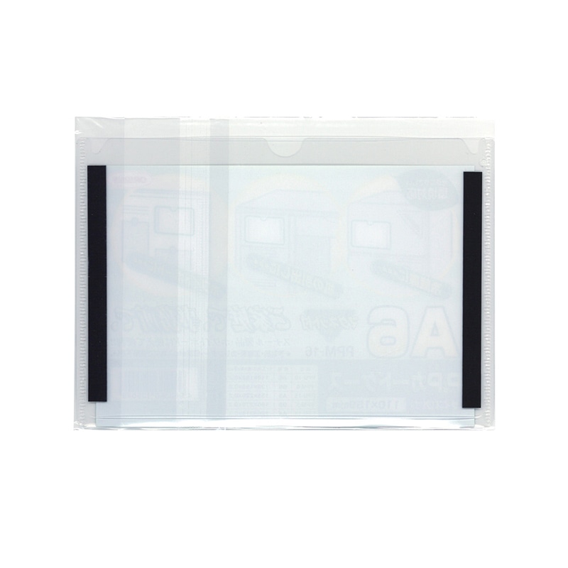 共栄プラスチック PPカードケース マグネット付 A6判用 0.2mm厚 PPM-16 1枚(ご注文単位1枚)【直送品】