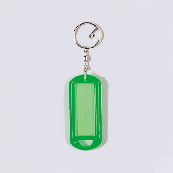 共栄プラスチック ネームホルダー ニューマーキー名札 グリーン M-100-G 1個(ご注文単位100個)【直送品】