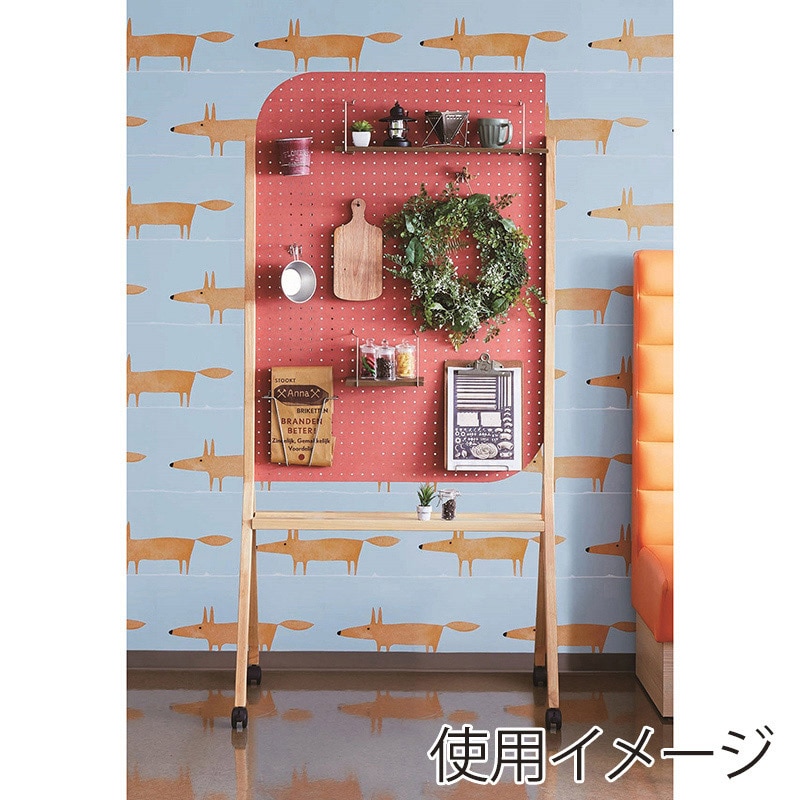 馬印 ペグヴィ カラーMDF 有孔ボード レッド PVWM34R 1台（ご注文単位1