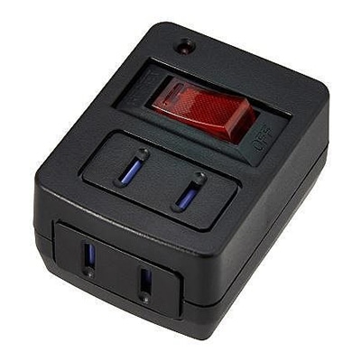 さわえ様★専用商品★ 雷サージ付延長コード・タップ3個口1m白｜YAZAWA CORPORATION