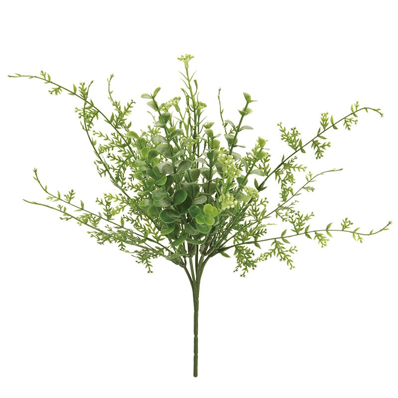 東京堂 造花 ミックスグリーンブッシュ FG1581 グリーン 1本(ご注文単位1本)【直送品】