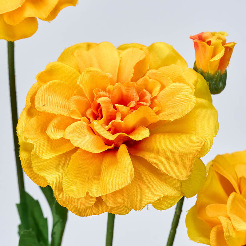 マリーゴールド 東京堂 造花 マリーゴールドスプレー FM778 ゴールドイエロー 1