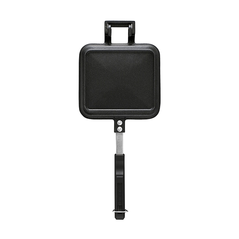 アイリスオーヤマ ホットサンドメーカー ガス火用 シングル ブラック NGHS-SG 1個(ご注文単位1個)【直送品】