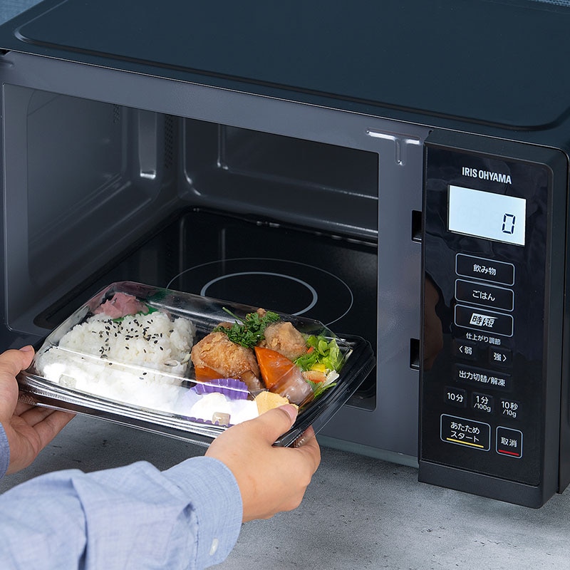 電子レンジ22L IMB-F2202-B ブラック 電子レンジ 22L フラットテーブル 時短ブースト機能 IMB-F2202-B