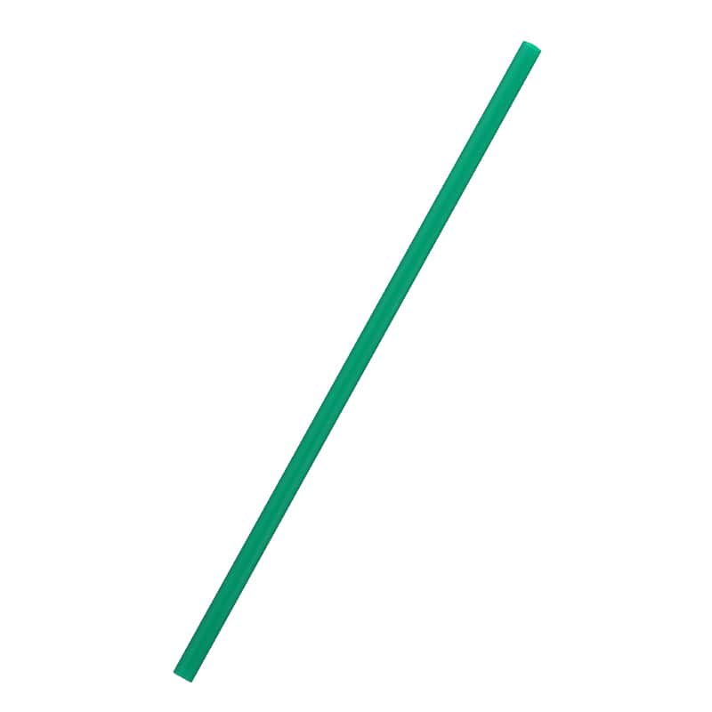 羽柴化成工業 バイオストレートストロー 6×210mm 緑 紙包装 500本/箱