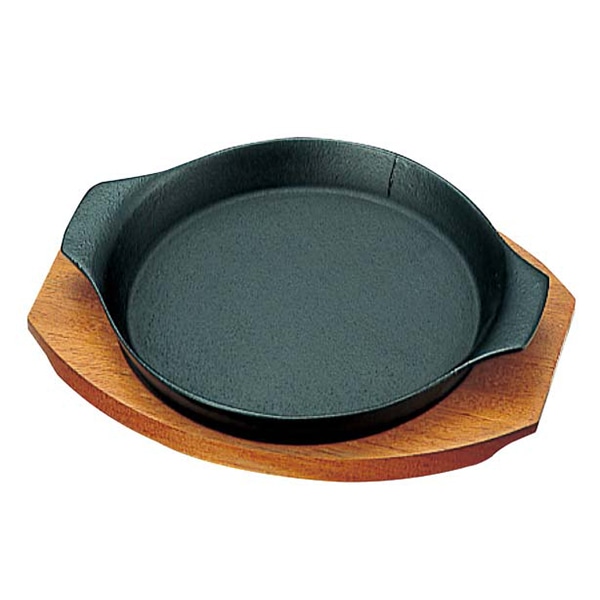 トキワ 鉄 ステーキ皿 306 深丸 大 20cm 1個（ご注文単位1個）【直送品