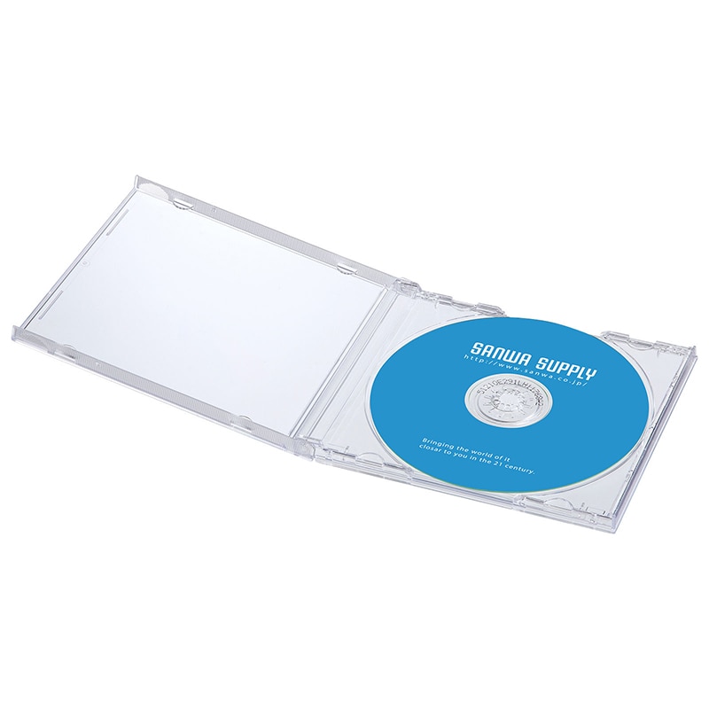 CD DVD Blu-rayケース(バラ売りも出来ます) サンワサプライ Blu-ray・DVD・CDケース FCD-PN10CLN クリア 1個