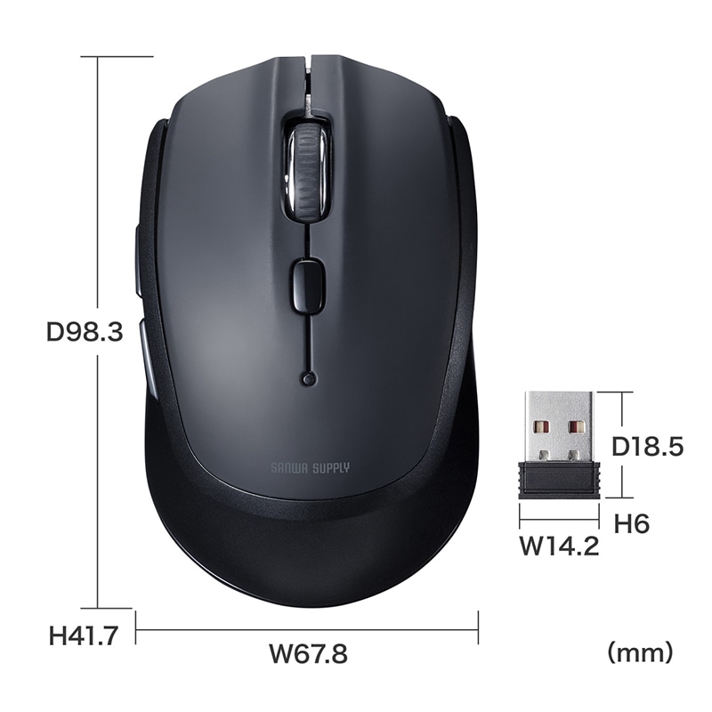 ワイヤレスマウス ブラック 5ボタン Amazon.co.jp：Digio2 無線 静音 5ボタン BlueLED ワイヤレス