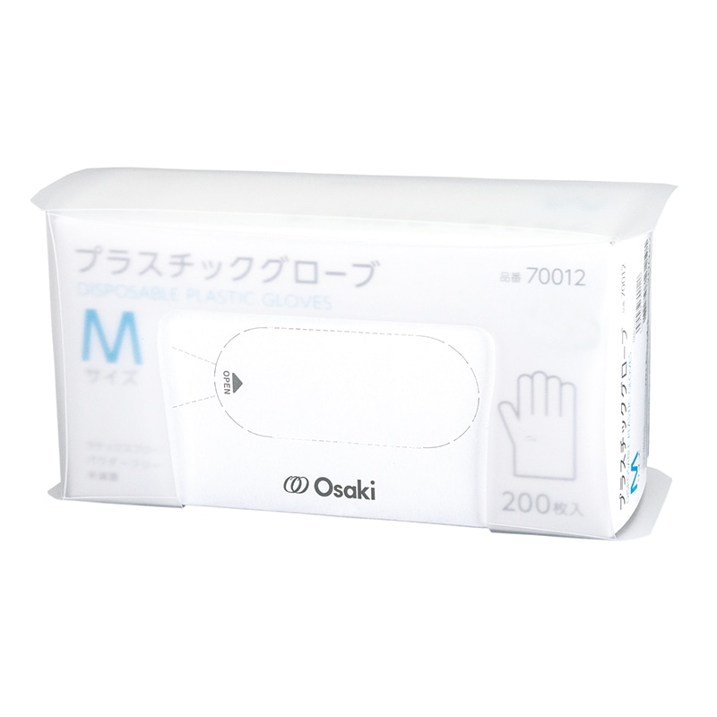 プラスチックグローブ NPVグローブPLUS Mサイズ200枚入20箱 たのめーる】ファーストレイト NPVグローブPLUS パウダー無し L