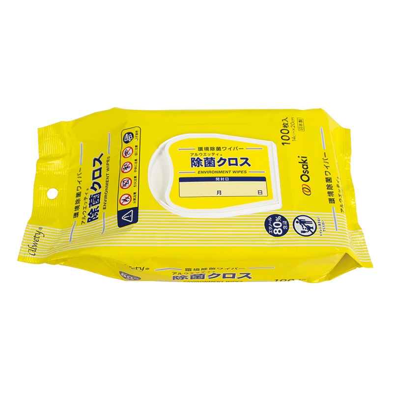 オオサキメディカル 除菌用ワイパー アルウエッティ 除菌クロス ピロー