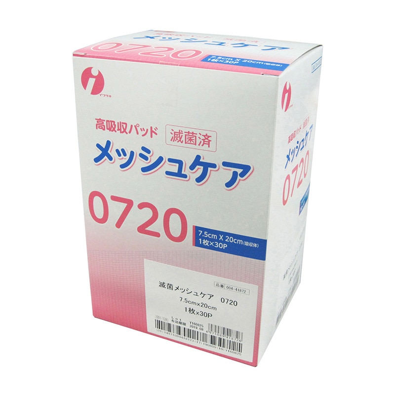 メッシュケア 0720 滅菌 7.5×20cm 30枚 1個(ご注文単位1個)【直送品】